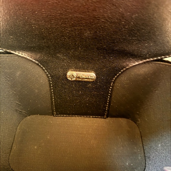 FENDI RARE velour FF two way shoulder/crossbody handbag - Picture 12 of 16